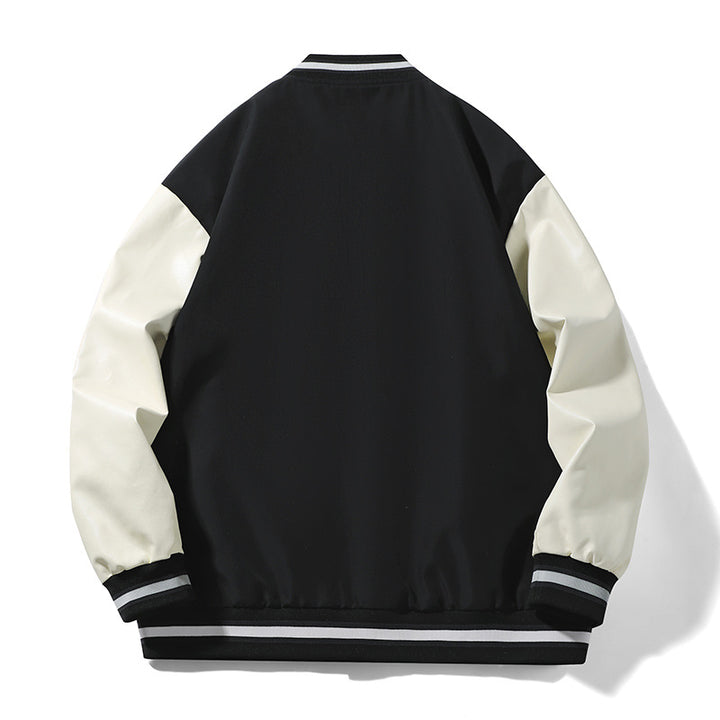 Men's sporty bomber jacket with stylish lettering Lisslune