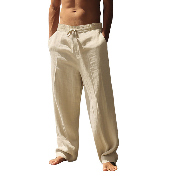 Men's airy summer pants with elastic waistband Lisslune