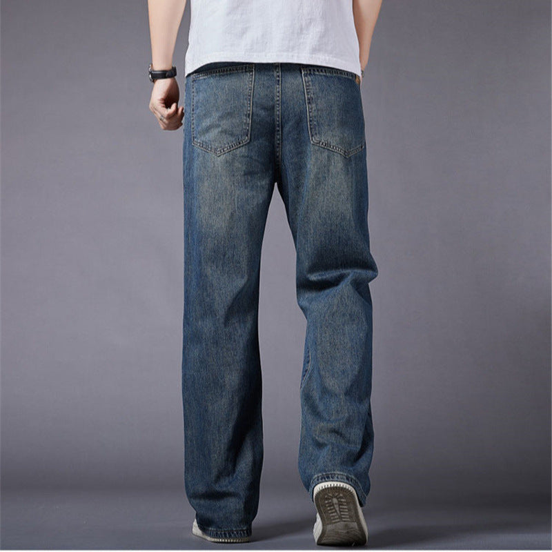Men's Loose Denim Pants in Casual Style Lisslune