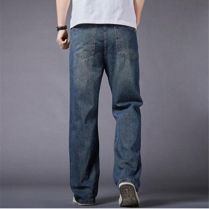 Men's Loose Denim Pants in Casual Style Lisslune
