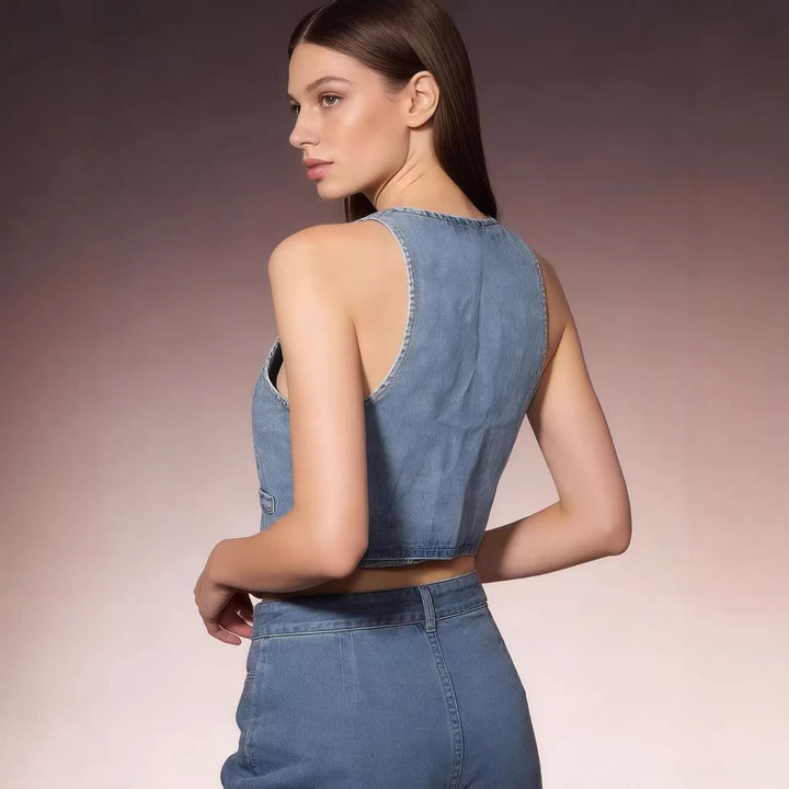 Women's Jeans Vest Lisslune