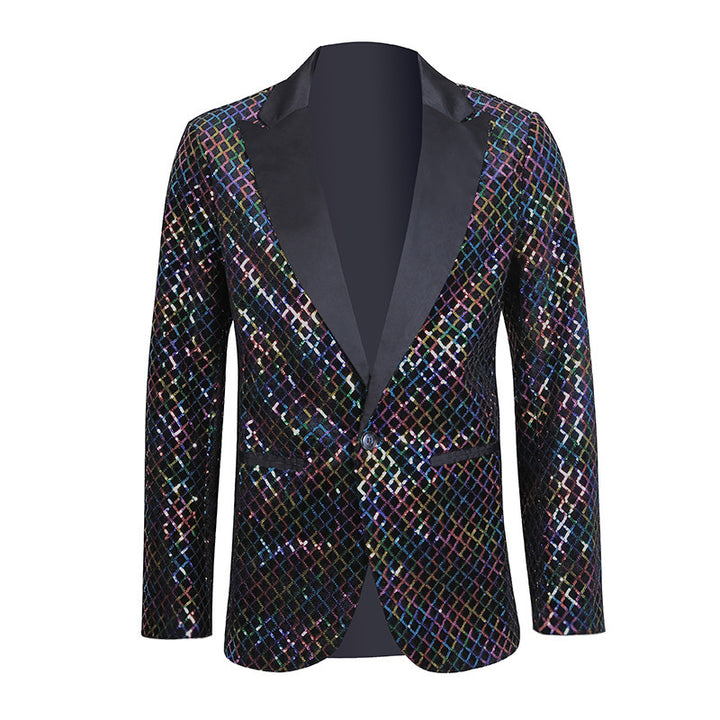 Men's elegant sequin blazer in modern design Lisslune