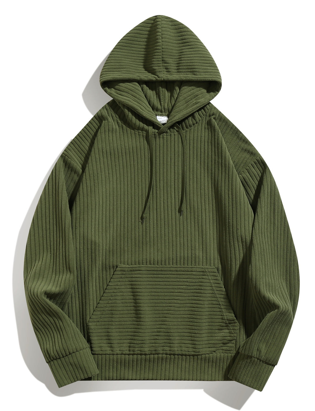 Men's casual hoodie with ribbed texture and kangaroo pocket Lisslune