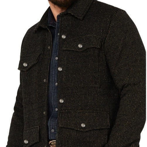 Men's durable cotton jacket in a rustic look with practical flap pockets Lisslune