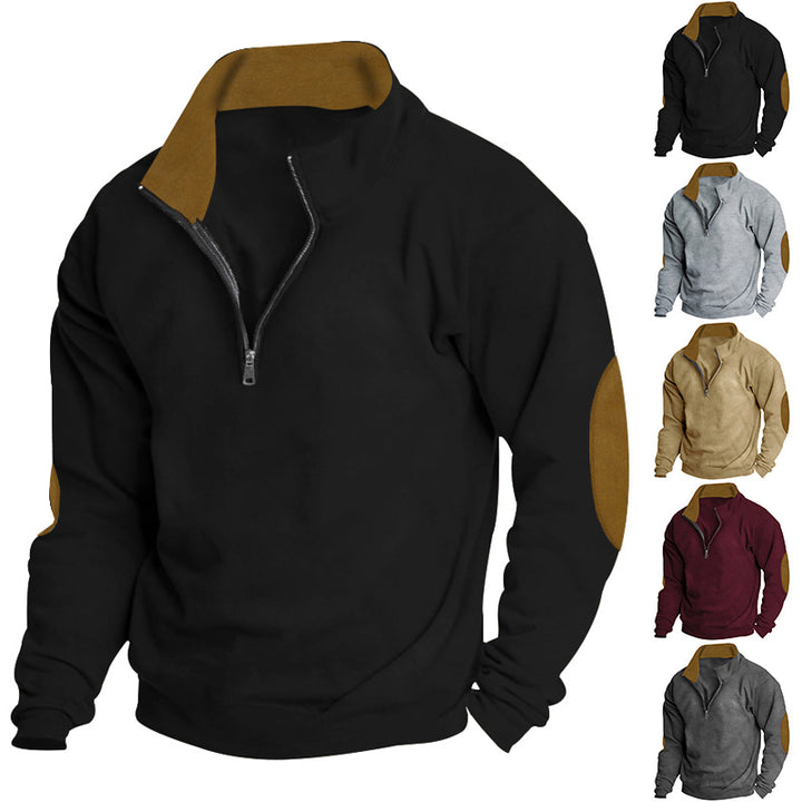 Men's sweater with high collar and zip closure Lisslune