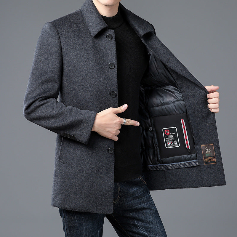 Men's Stylish Coat with Elegant Collar Lisslune