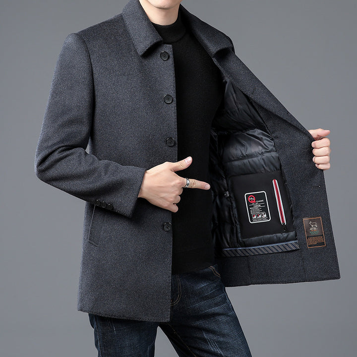 Men's Stylish Coat with Elegant Collar Lisslune