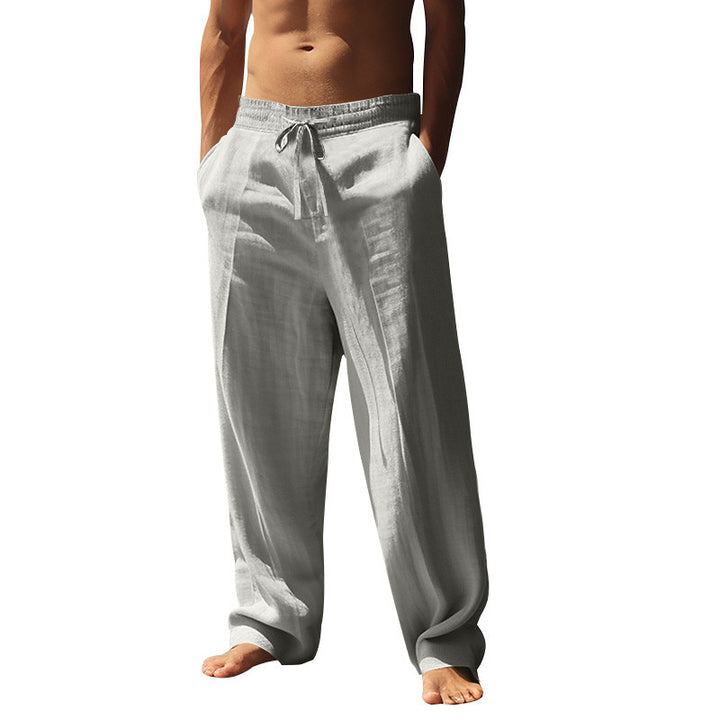 Men's airy summer pants with elastic waistband Lisslune