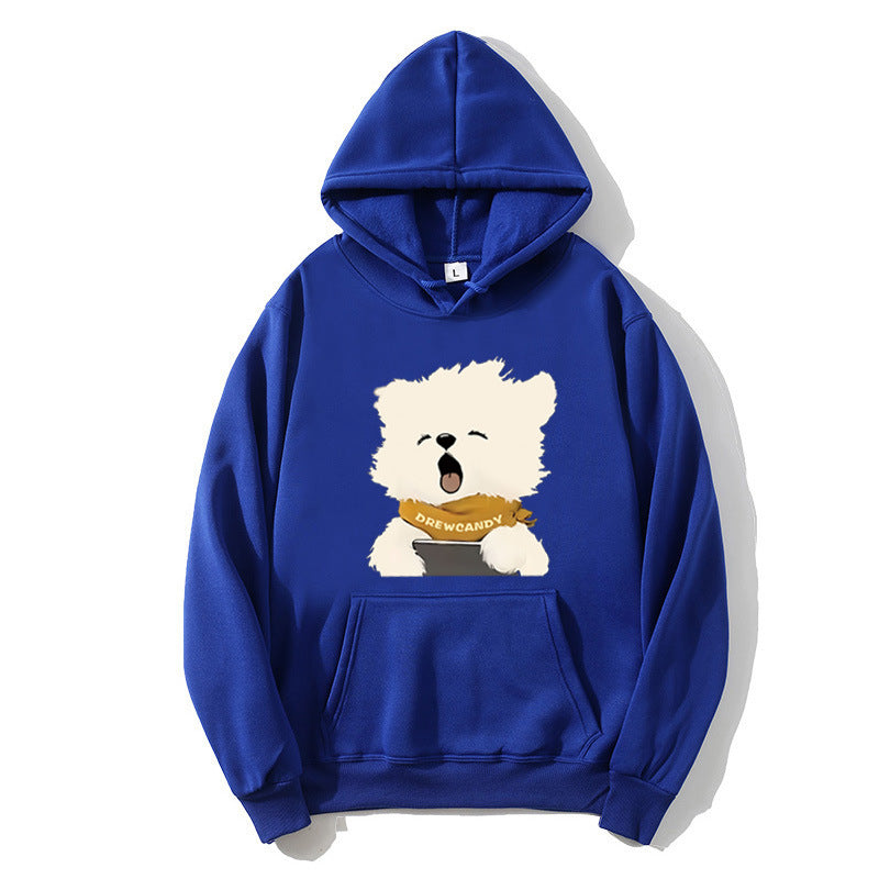 Women’s hoodie with cute dog front print Lisslune