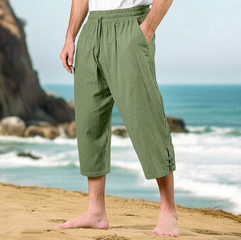 Men's airy summer shorts with adjustable drawstring and side pockets Lisslune
