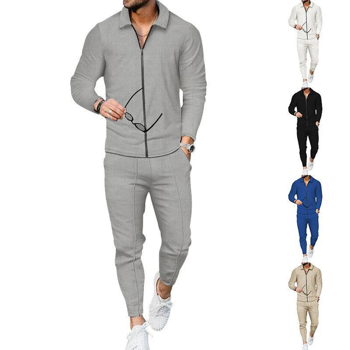 Men's sporty training overall with modern zipper and breathable inserts Lisslune
