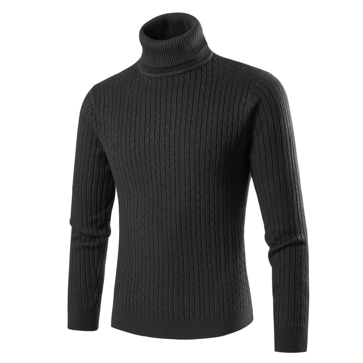 Men's stylish turtleneck sweater made of textured knit Lisslune
