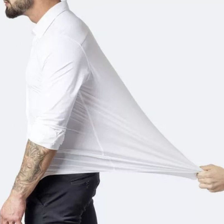 Men's long sleeve shirt with stretchable fit and breathable fabric Lisslune