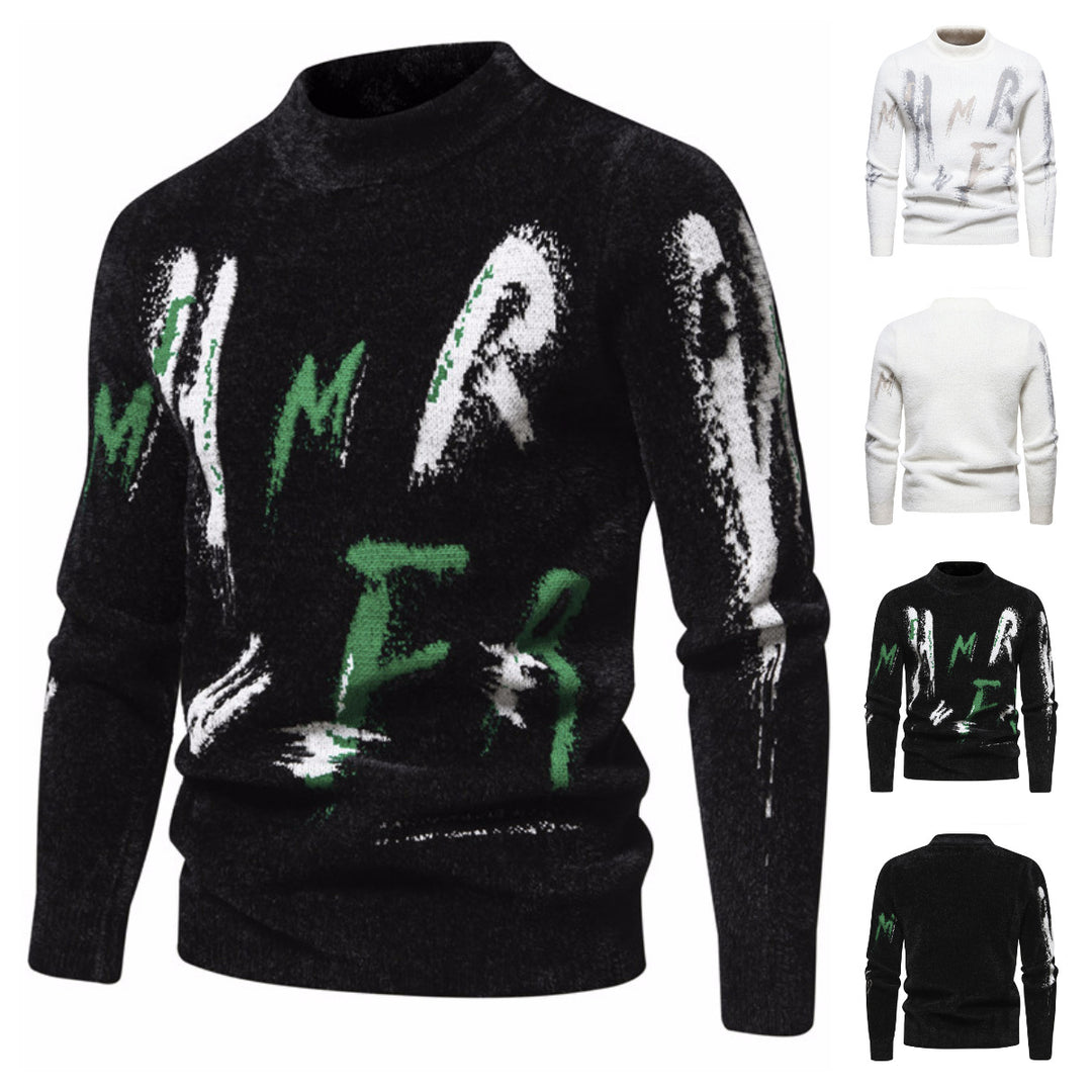 Men's Sweater with Modern Graphic Patterns Lisslune