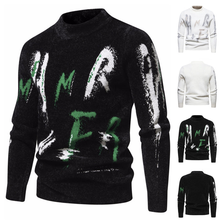 Men's Sweater with Modern Graphic Patterns Lisslune