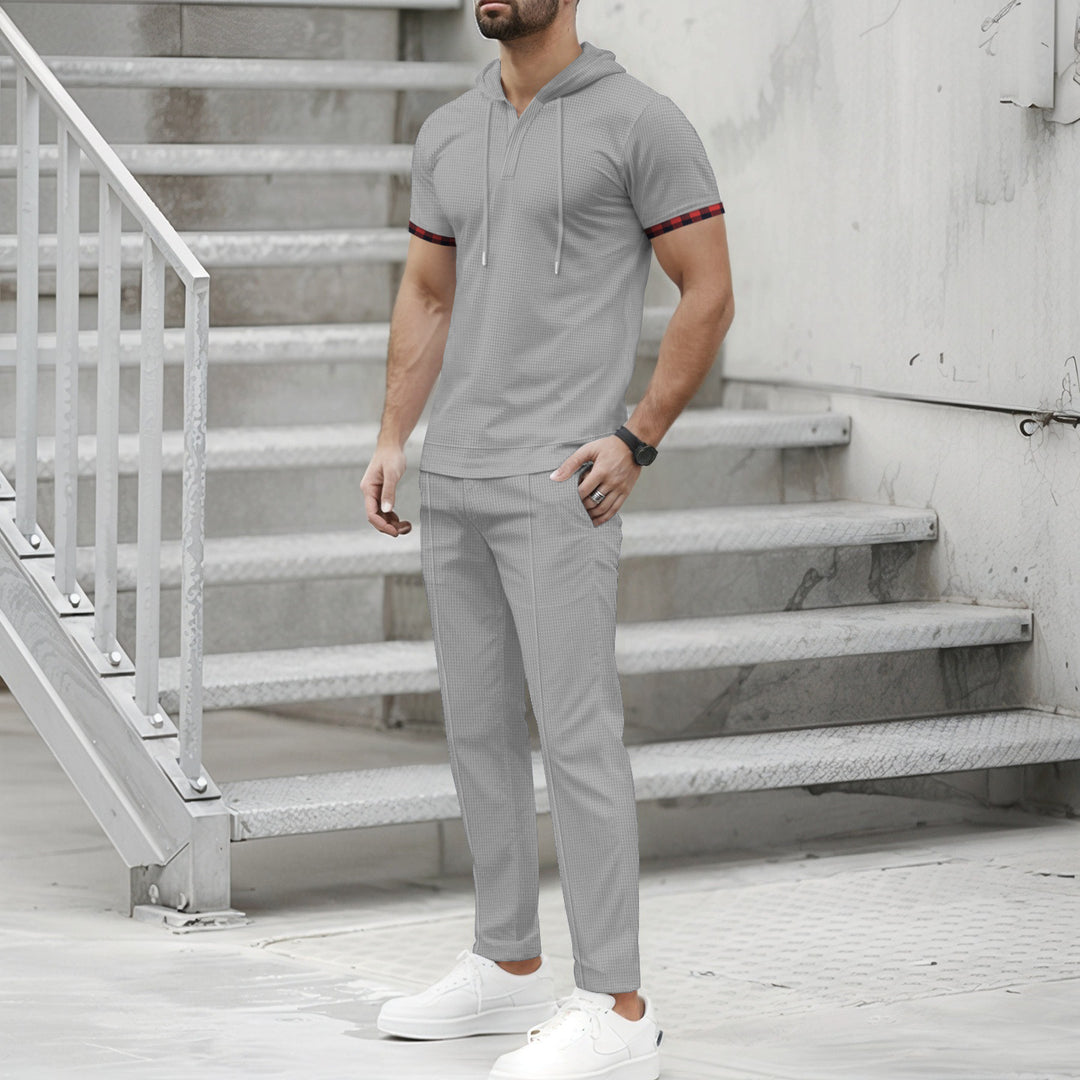 Men's sporty hoodie set with functional pockets and ergonomic cut Lisslune