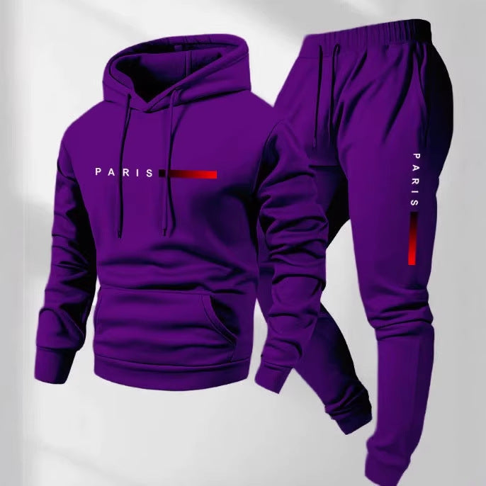 Women’s hoodie and jogging pants set with modern Paris design Lisslune