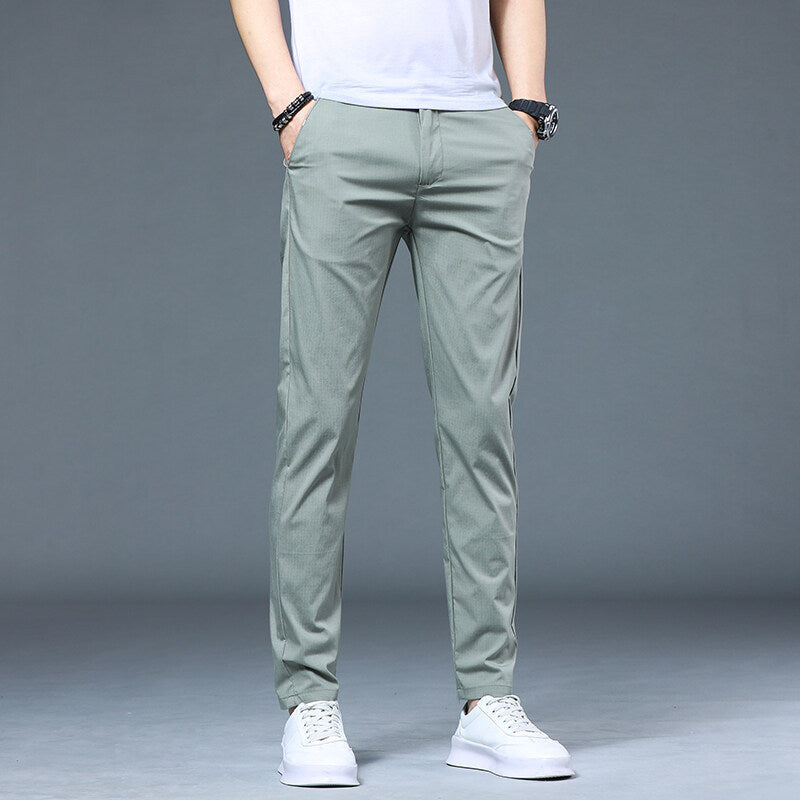Men's airy leisure pants in modern slim-fit design Lisslune