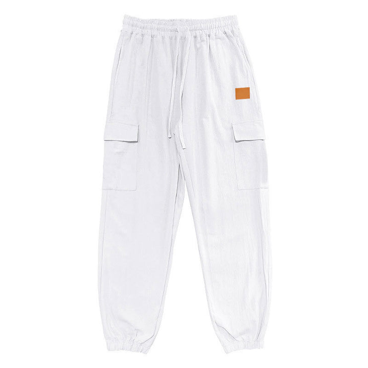 Men's cargo pants with elastic waistband and practical pockets Lisslune