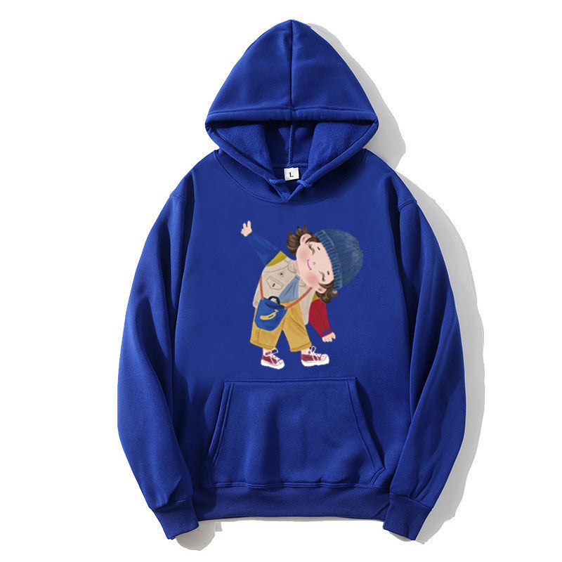 Ladies hoodie with playful children's design Lisslune
