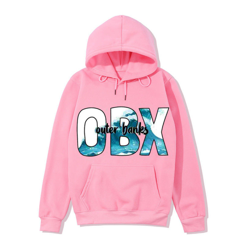 Women's Hooded Sweatshirt with Maritime Graphic Design Lisslune