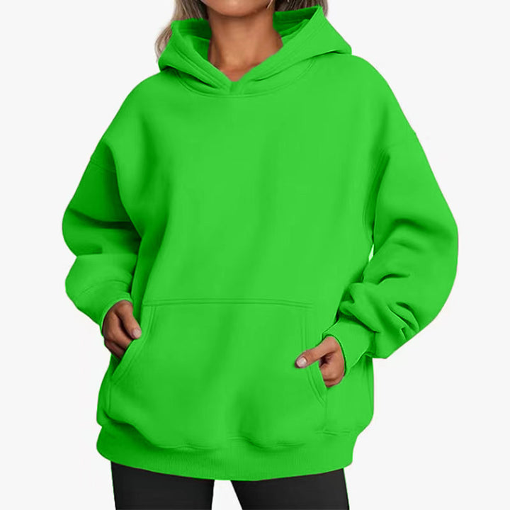 Women's oversized hoodie with practical kangaroo pockets and soft inner lining Lisslune