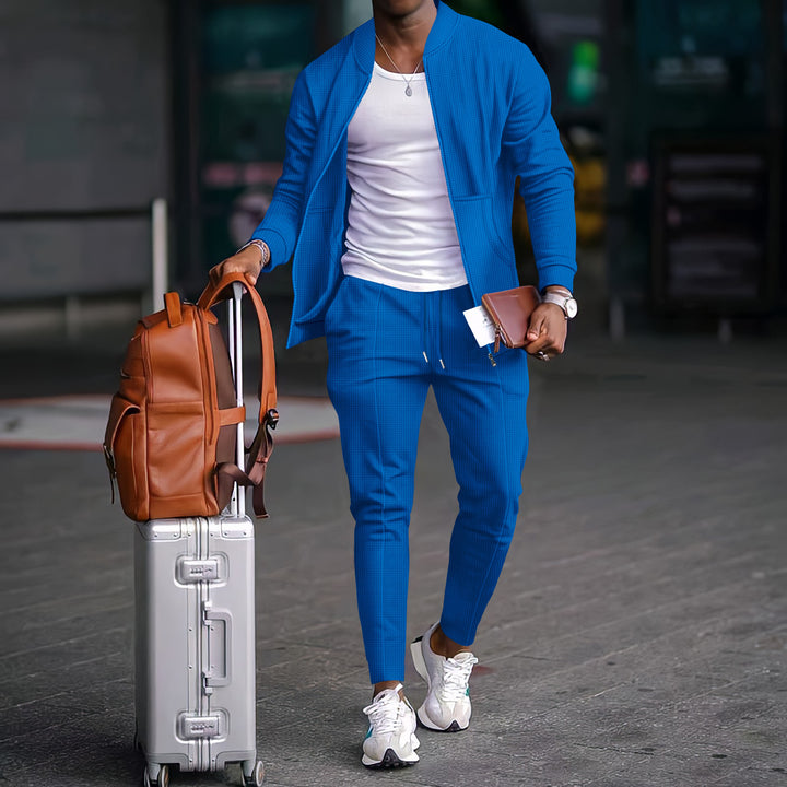 Men's sporty tracksuit with modern cut and breathable material Lisslune