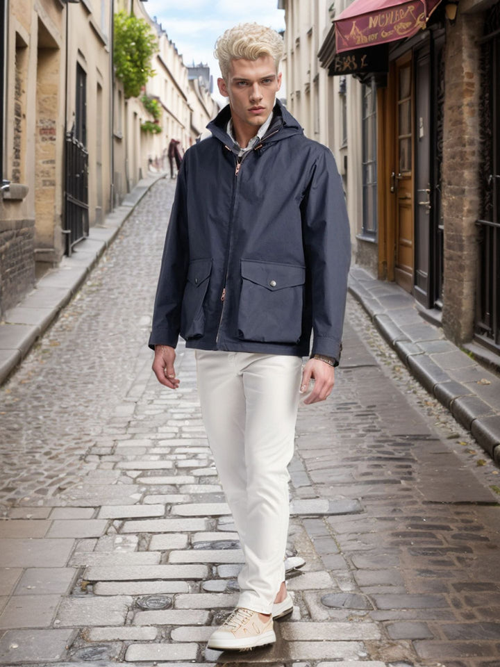Men's functional transition jacket with adjustable hood collar Lisslune
