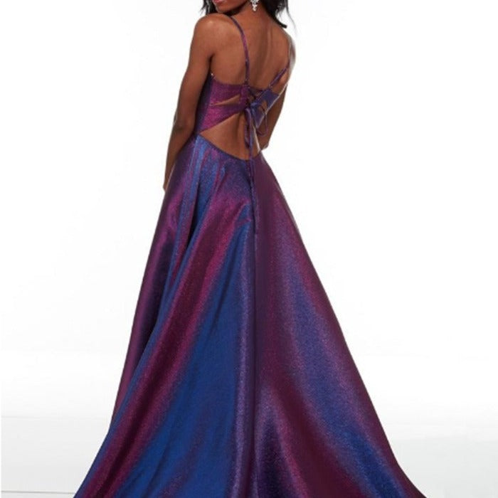 Ladies Glamorous Evening Dress with Side Slit Lisslune
