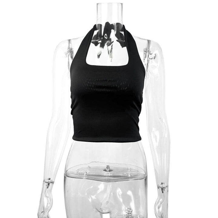 Damen Hochgeschlossenes Tanktop mit Quadrat-Ausschnitt Lisslune