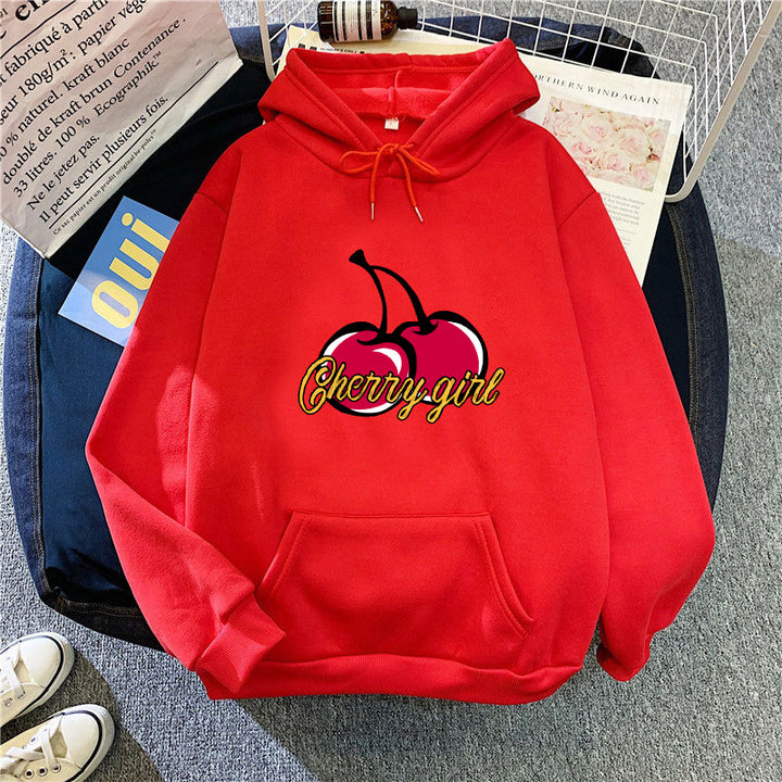 Women's hoodie with cheerful cherry motif Lisslune