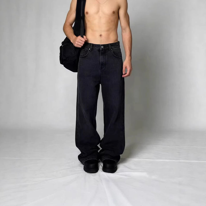 Herren lässige Vintage-Jeans Lisslune