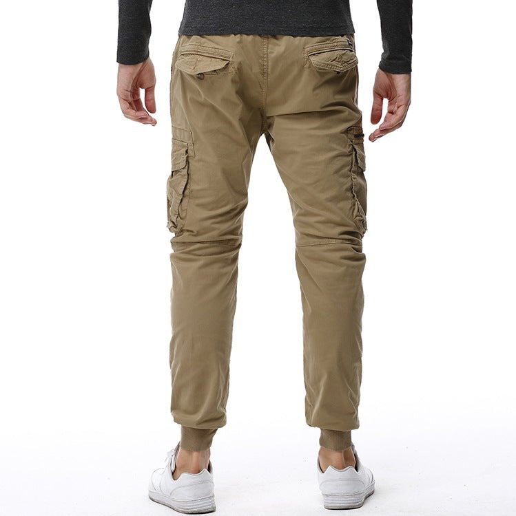 Men's cargo pants with several practical pockets and elastic waistband Lisslune