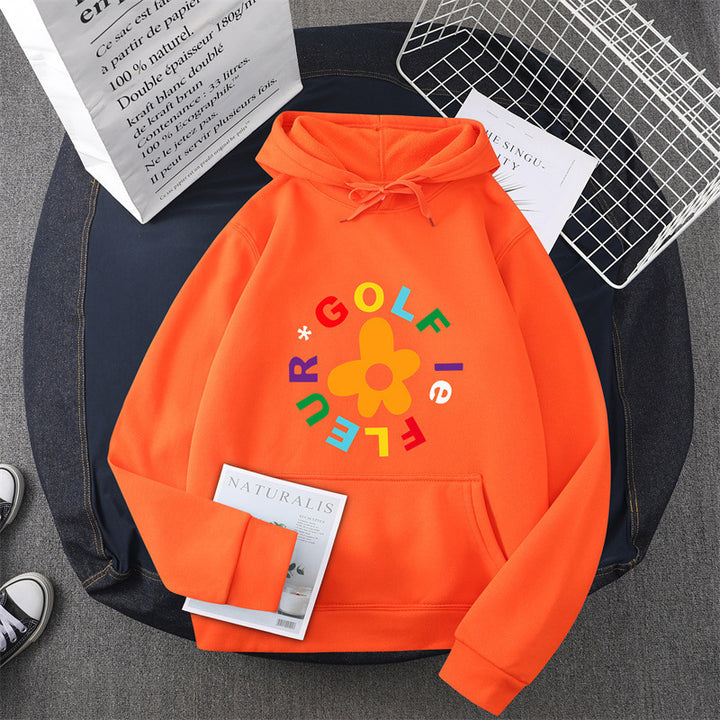 Women's hoodie with creative floral graphic design and comfortable fit Lisslune
