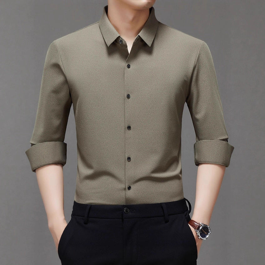 Men's elegant shirt with textured fabric Lisslune