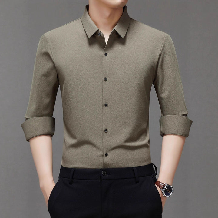 Men's elegant shirt with textured fabric Lisslune