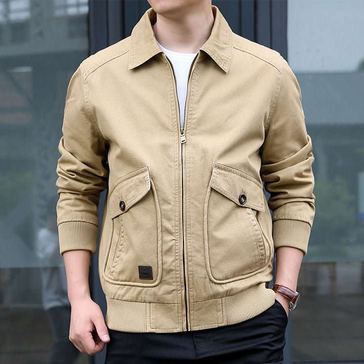Men's Lightweight Utility Jacket with Practical Pockets Lisslune