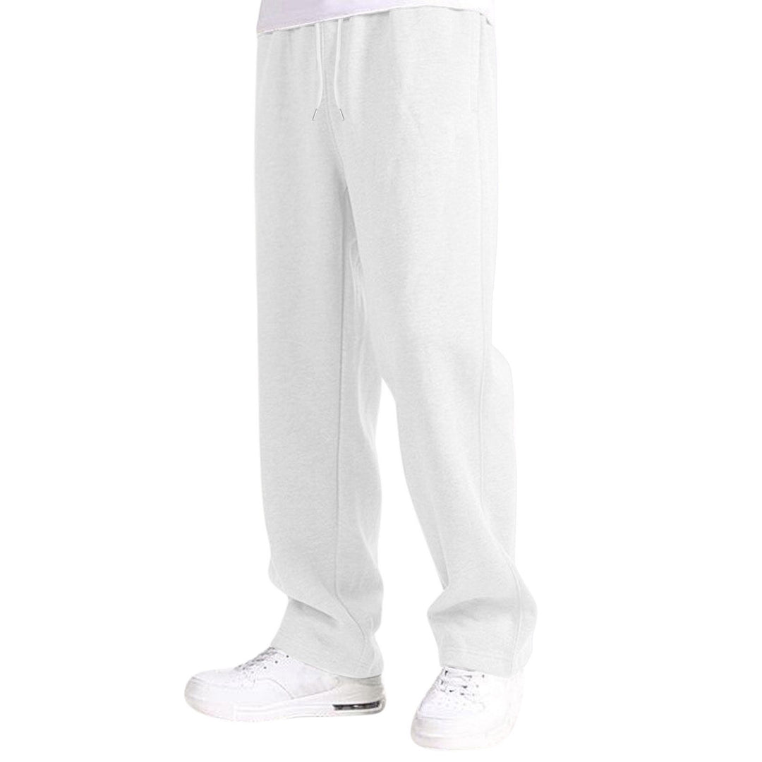 Men's casual leisure pants with elastic waistband and practical pockets Lisslune