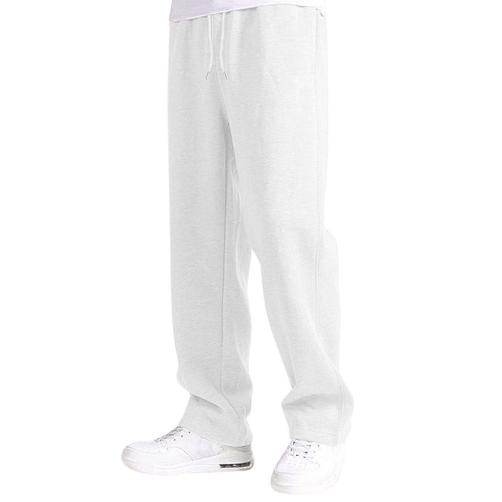 Men's casual leisure pants with elastic waistband and practical pockets Lisslune