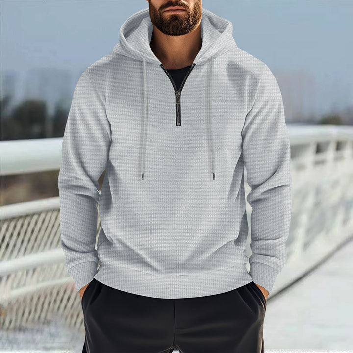 Men's functional sweater with practical zipper and sporty design Lisslune