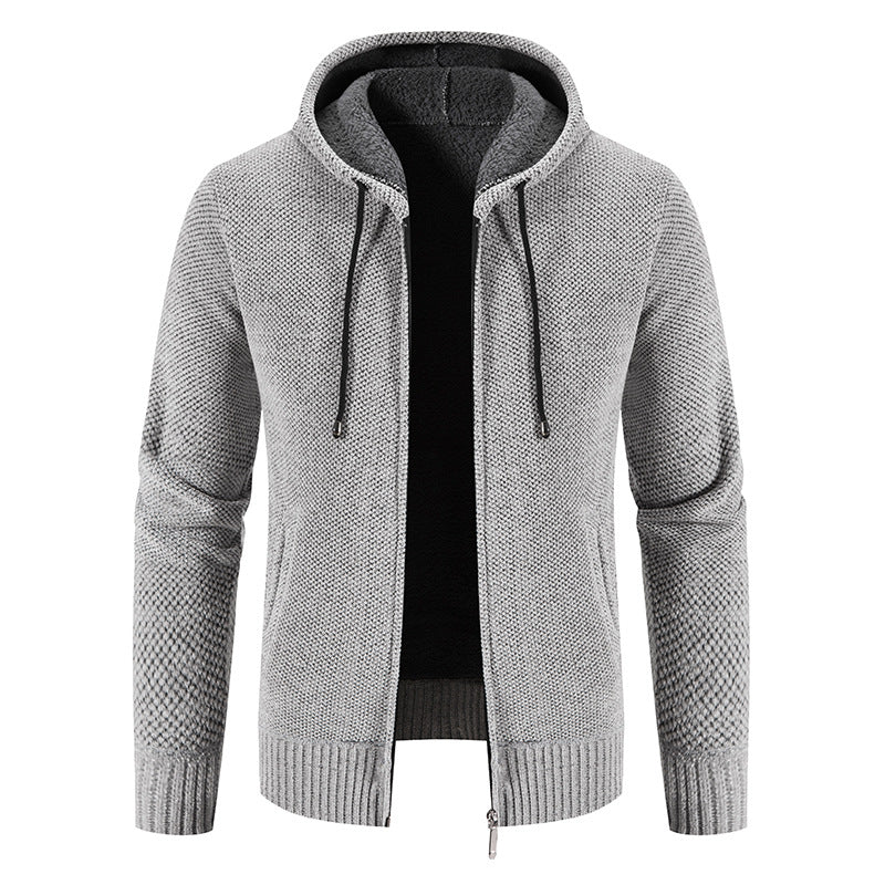 Men's hooded jacket with soft lining and innovative design Lisslune