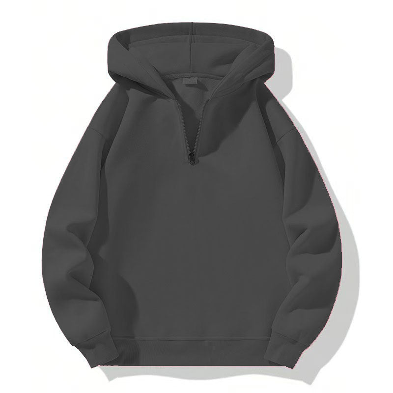 Men's sporty hoodie with half zipper Lisslune