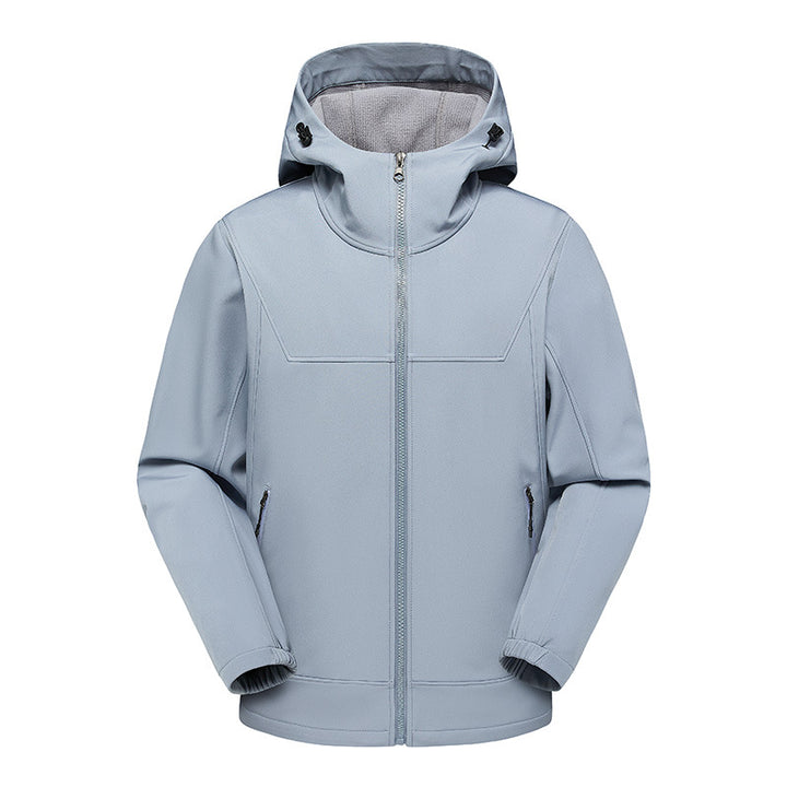 Men's technical multifunction jacket with adjustable hood collar and water-repellent material Lisslune