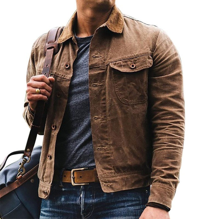 Men's cotton jacket with practical pockets and modern cut Lisslune