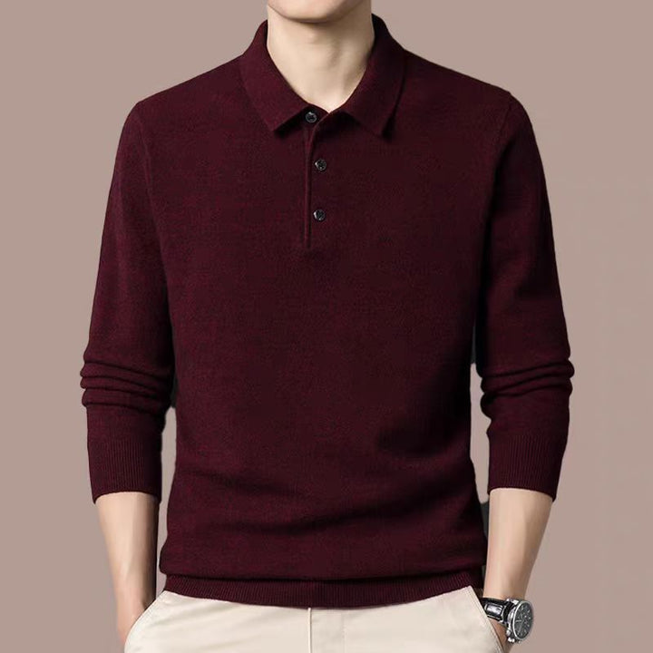 Men's long sleeve polo shirt Lisslune