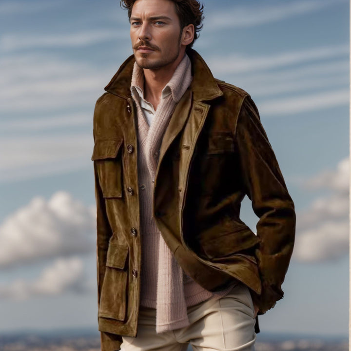 Men's Top Layer Made of High-Quality Suede Lisslune