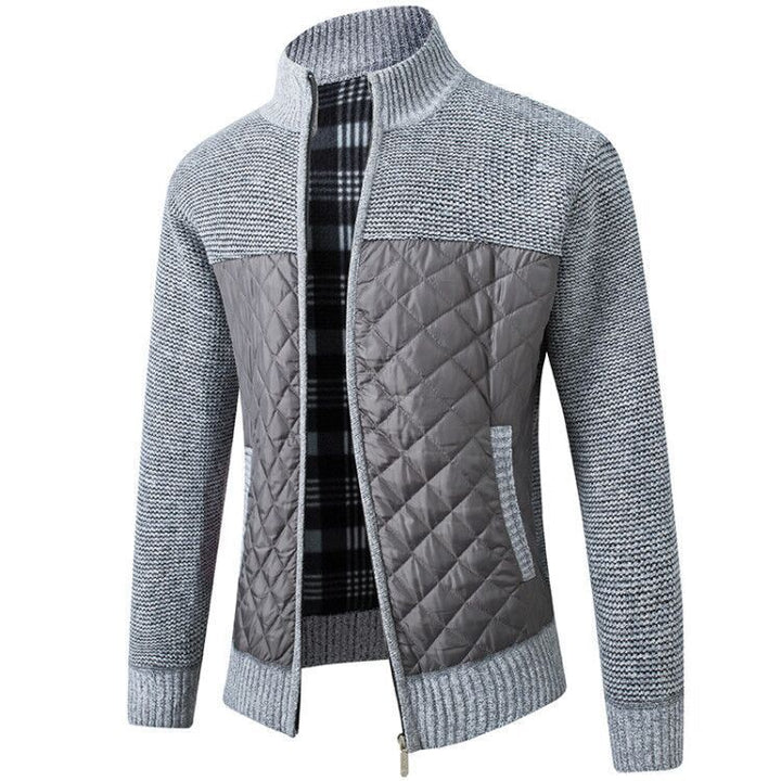 Men's fashionable hybrid jacket with textured outer material Lisslune