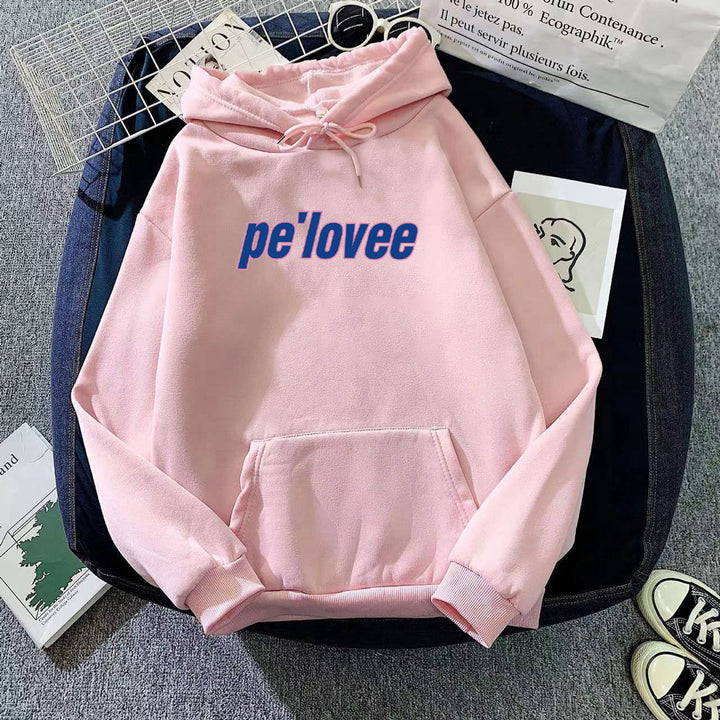 Women's hoodie with modern lettering Lisslune 1772612762