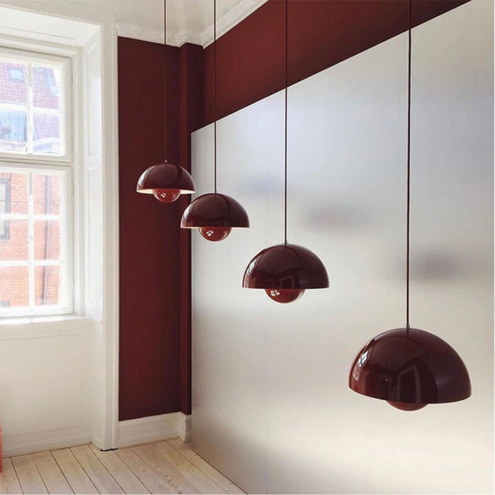 Lisslune | Nordic Macaron 1-Light Half-Circle Dome Pendant Light