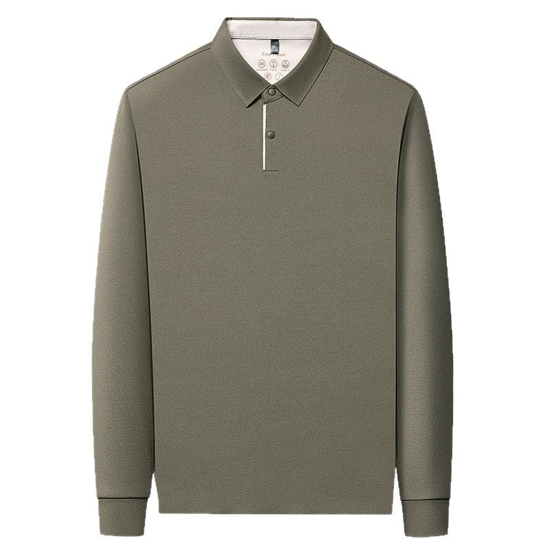 Men's breathable sports polo shirt with innovative easy-care Lisslune